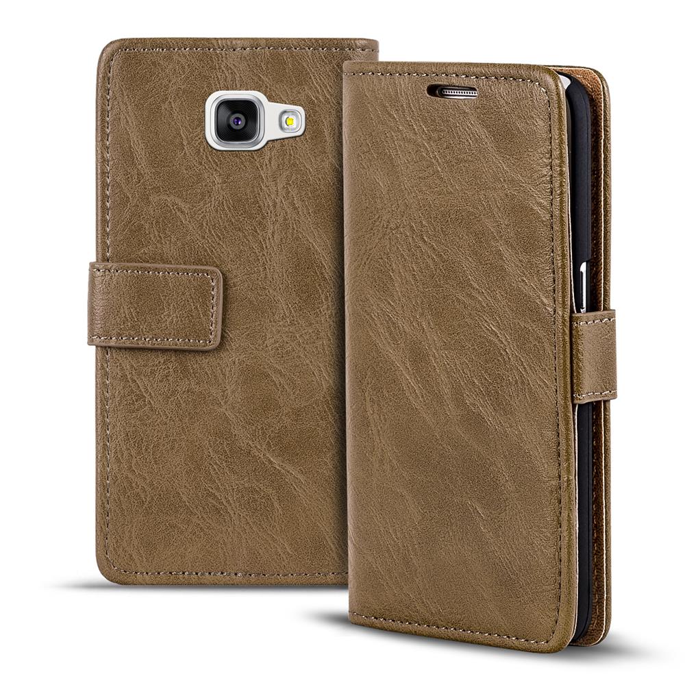 Retro Wallet für Samsung Galaxy A5 2016 ED. in Mocca