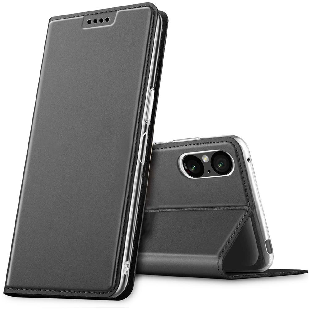 Electroplated Flip für Sony Xperia 5 V in Schwarz