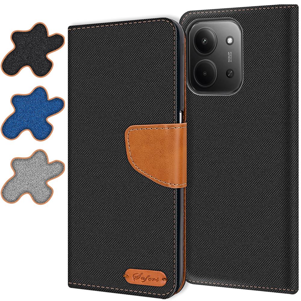 Textil Wallet für Xiaomi Redmi 15C