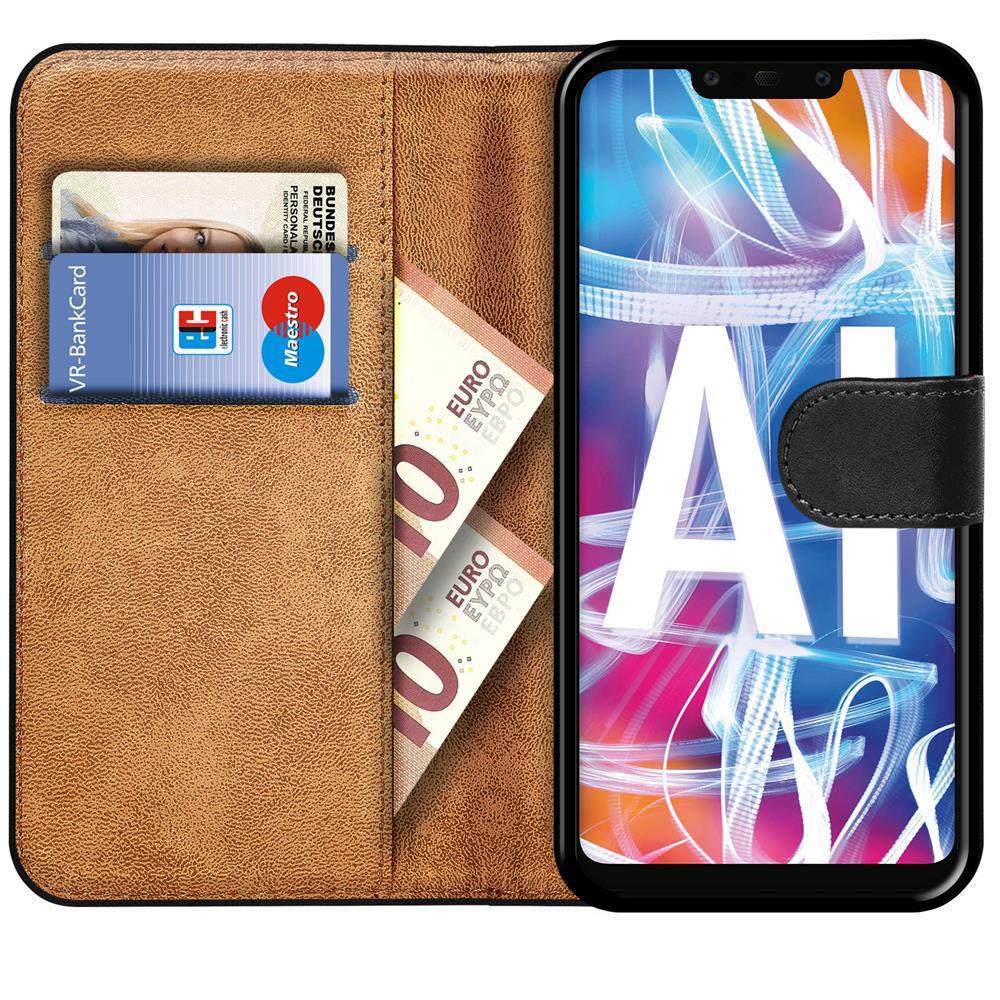 Basic Wallet für Huawei Mate 20 Lite in Schwarz