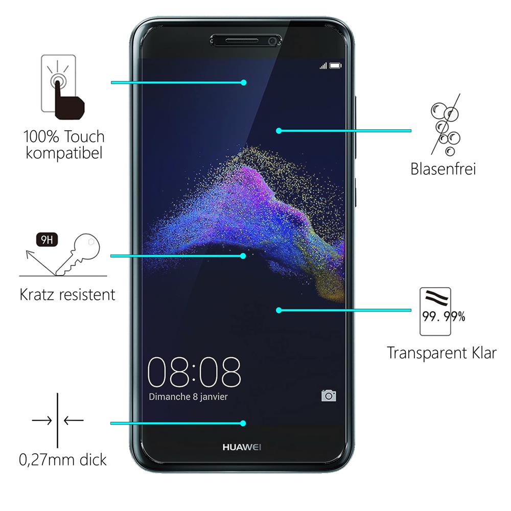 Glas 2in1 für Huawei P8 Lite 2017