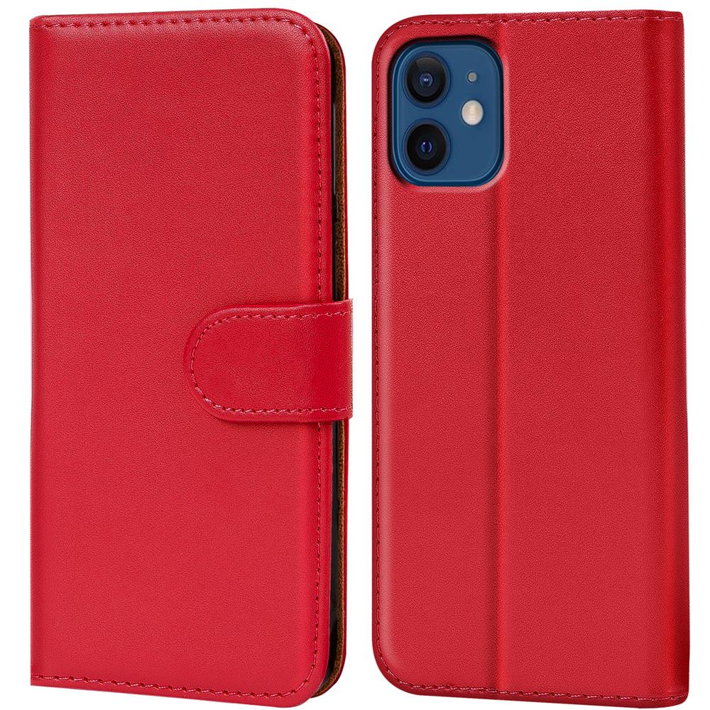 Basic Wallet für Apple iPhone 12 Mini in Rot