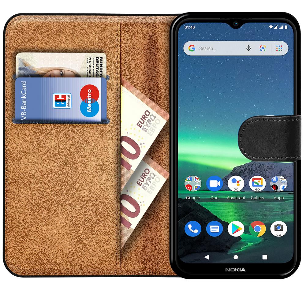Basic Wallet für Nokia 1.4 in Schwarz