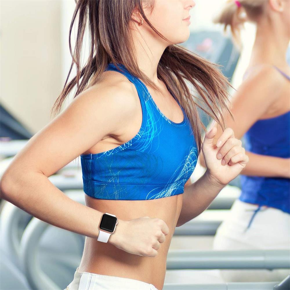 Fitnessarmband TPU für Apple Watch 1-9 - 42/44/45 - Gr. S in Weiss