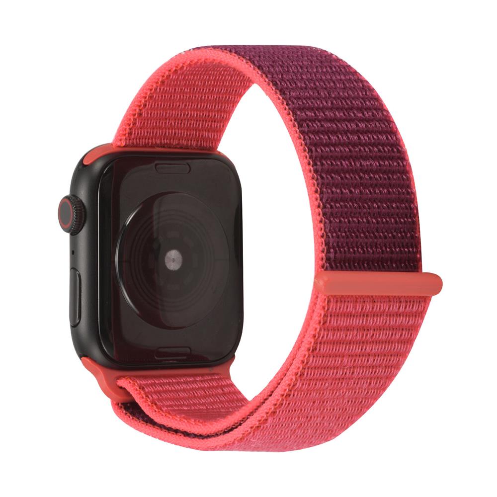 Fitnessarmband Nylon für Apple Watch 1-9 - 42/44/45 in Rot