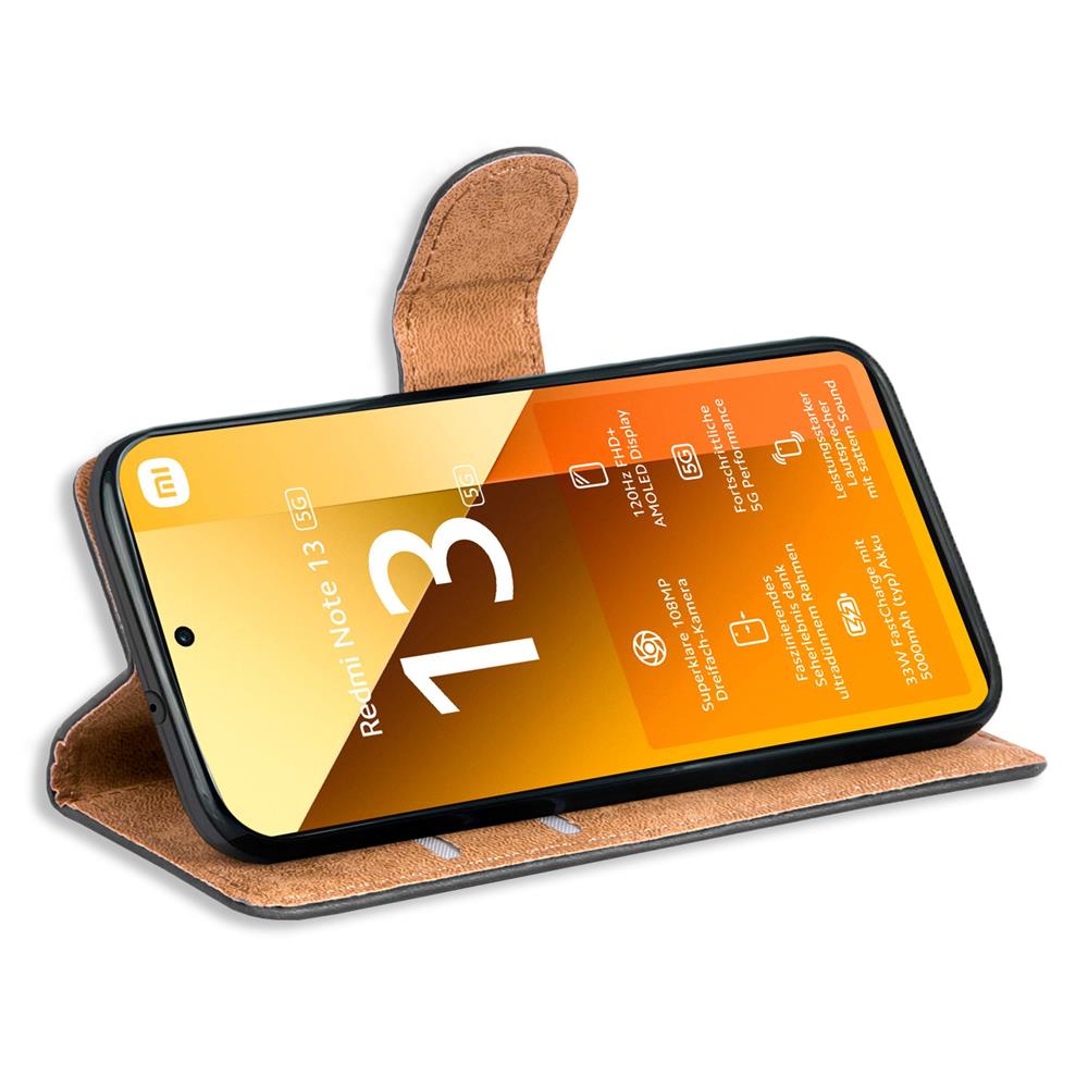 Basic Wallet für Xiaomi Redmi Note 13 5G in Schwarz