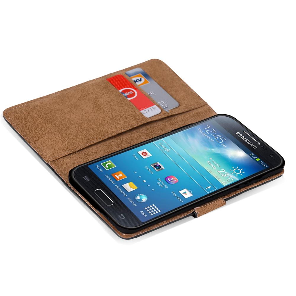 Basic Wallet für Samsung Galaxy S4 Mini in Schwarz