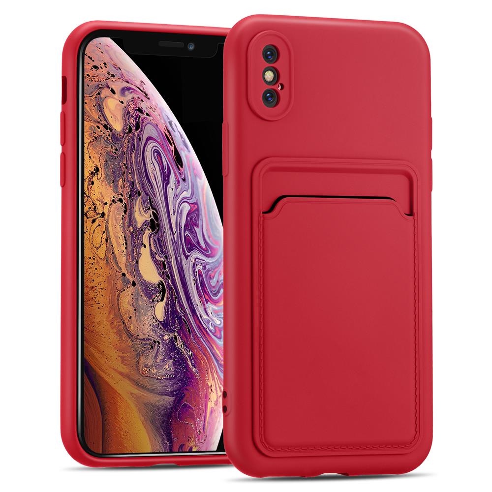 Card Case für Apple iPhone X / XS in Rot