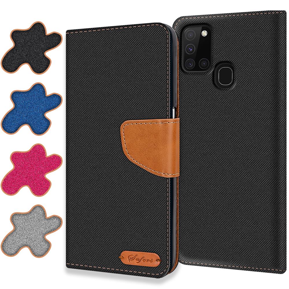 Textil Wallet für Samsung Galaxy A21s
