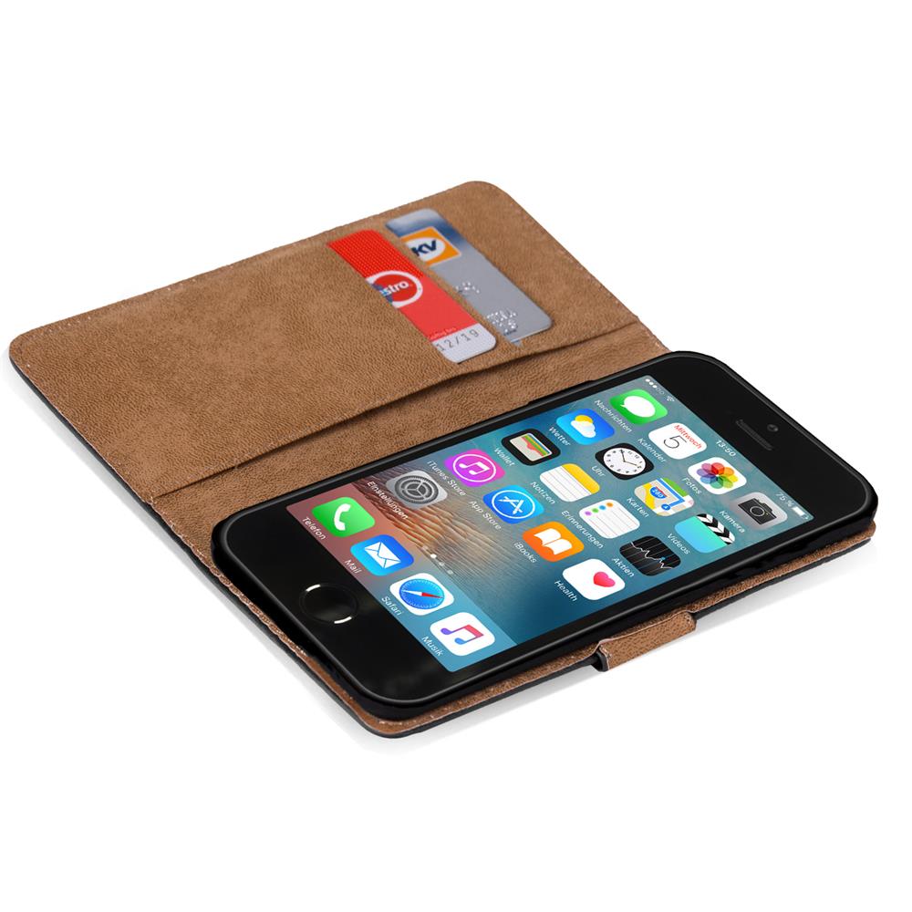 Basic Wallet für Apple iPhone 5 / 5S / SE in Blau Basic Wallet für Apple iPhone 5 / 5S / SE in Schwarz