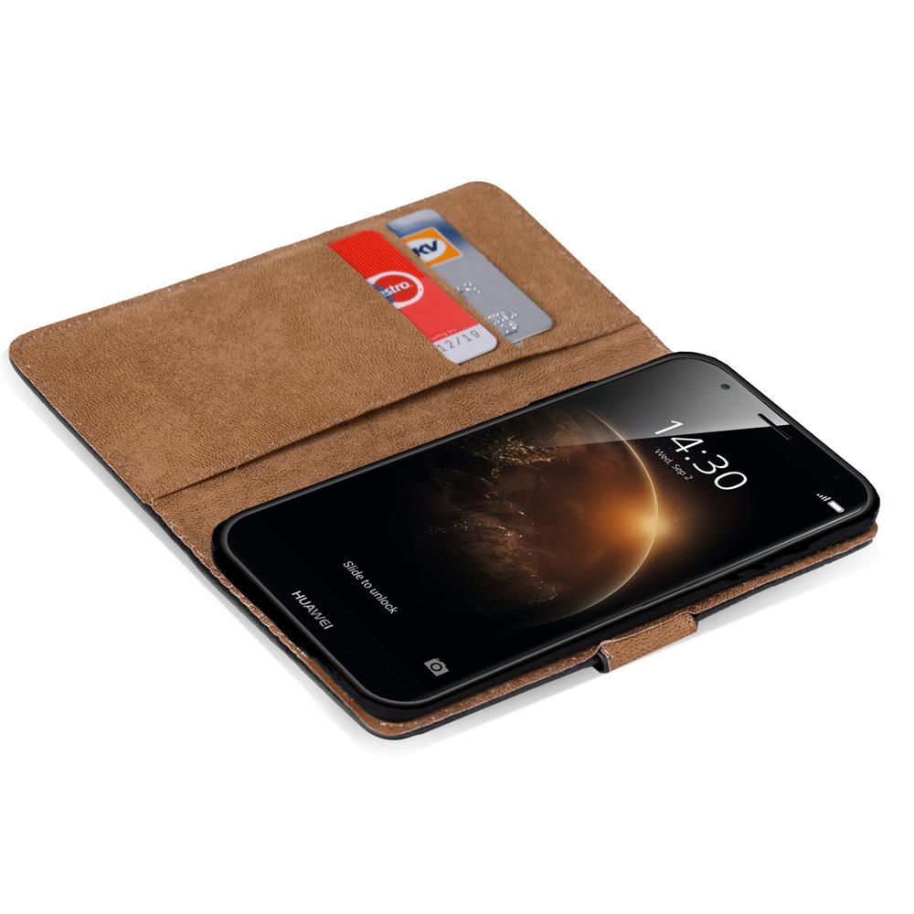 Basic Wallet für Huawei G8 in Schwarz