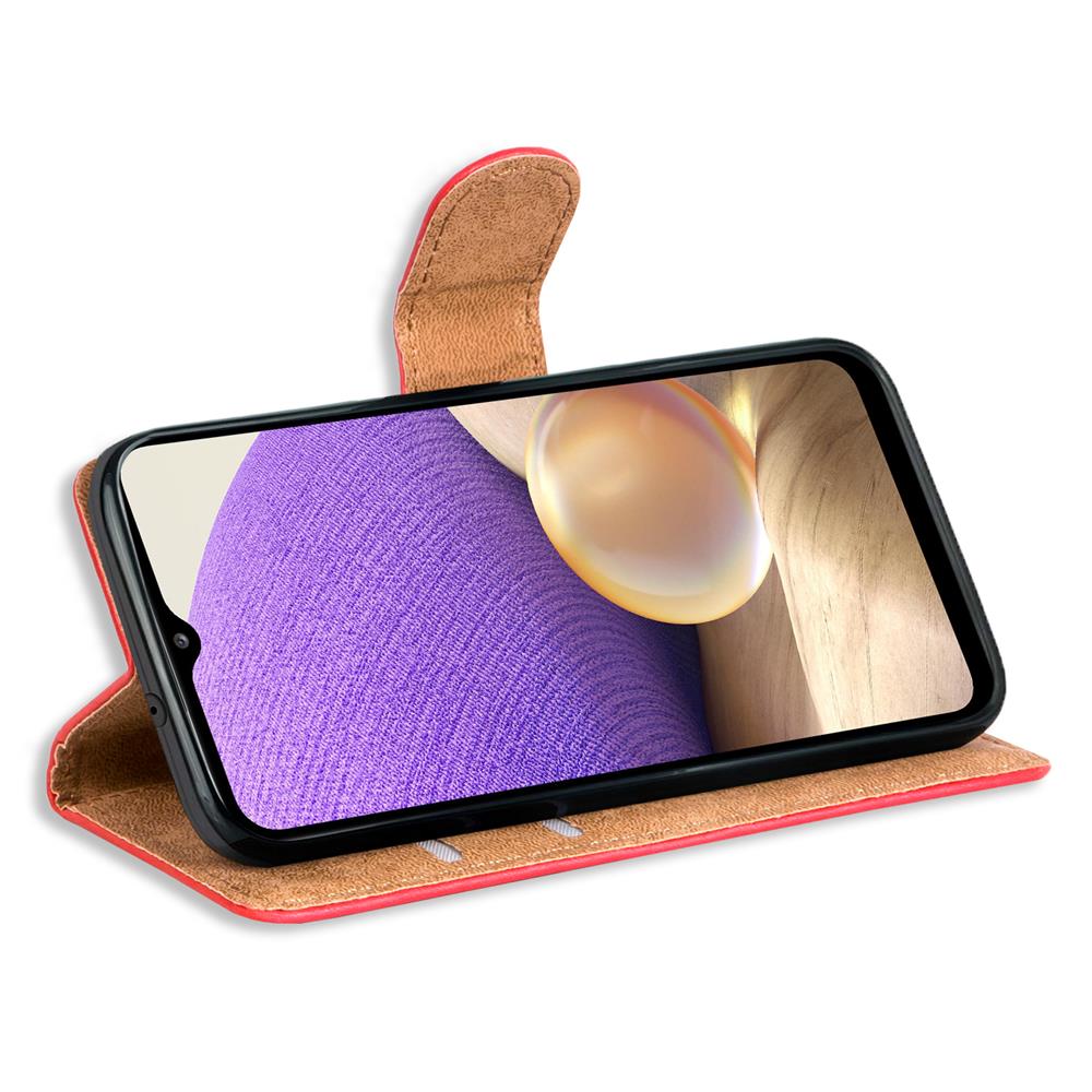Basic Wallet für Samsung Galaxy A34 5G in Rot