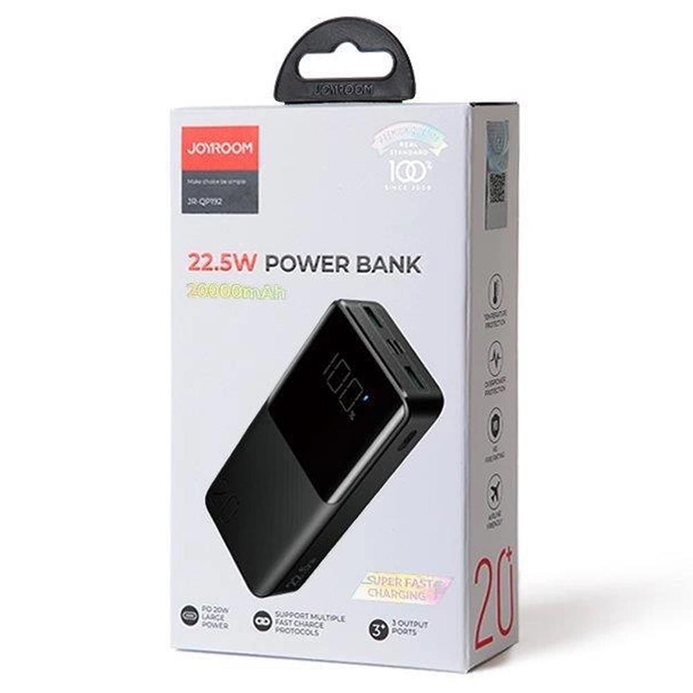 Power Bank - Joyroom - JR-QP192 - 20000 mAh in Schwarz