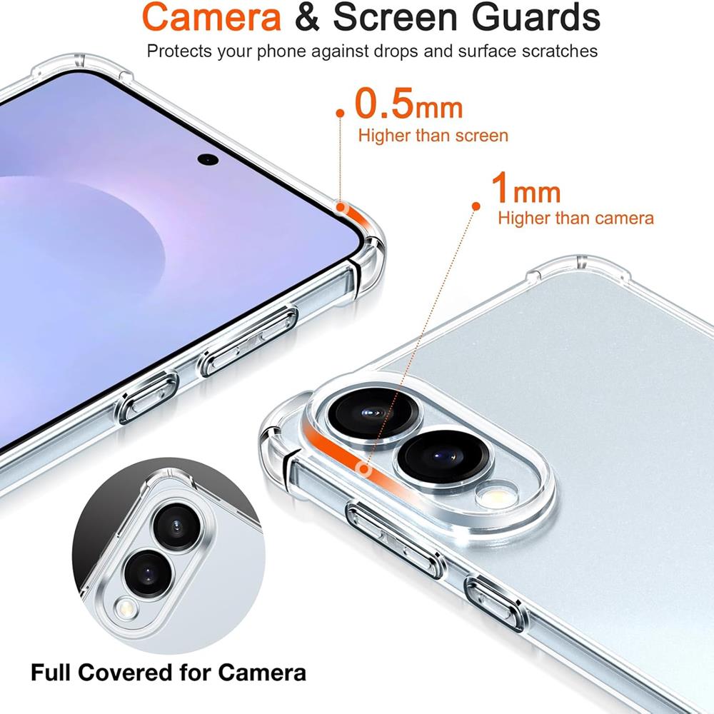 Rugged TPU für Samsung Galaxy S25 Edge in Transparent