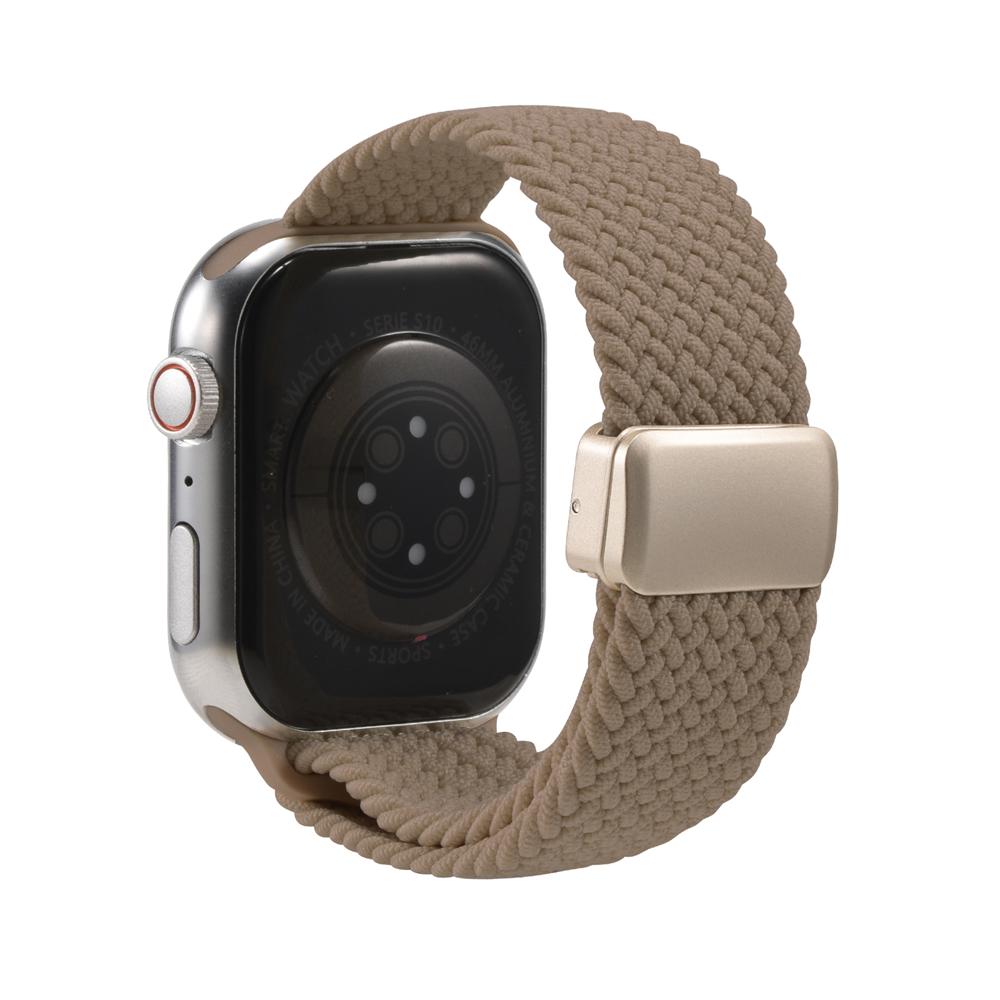 Loop Nylonarmband für Apple Watch 1-11/SE1-3/Ultra1-3 - 42/44/45/49mm in Tonbraun - Universal