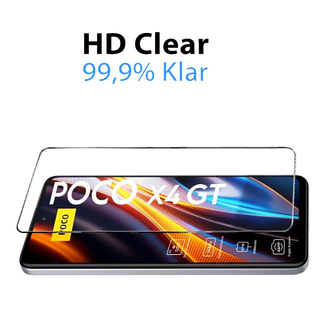 4in1 Glas Set für Xiaomi Poco X4 GT