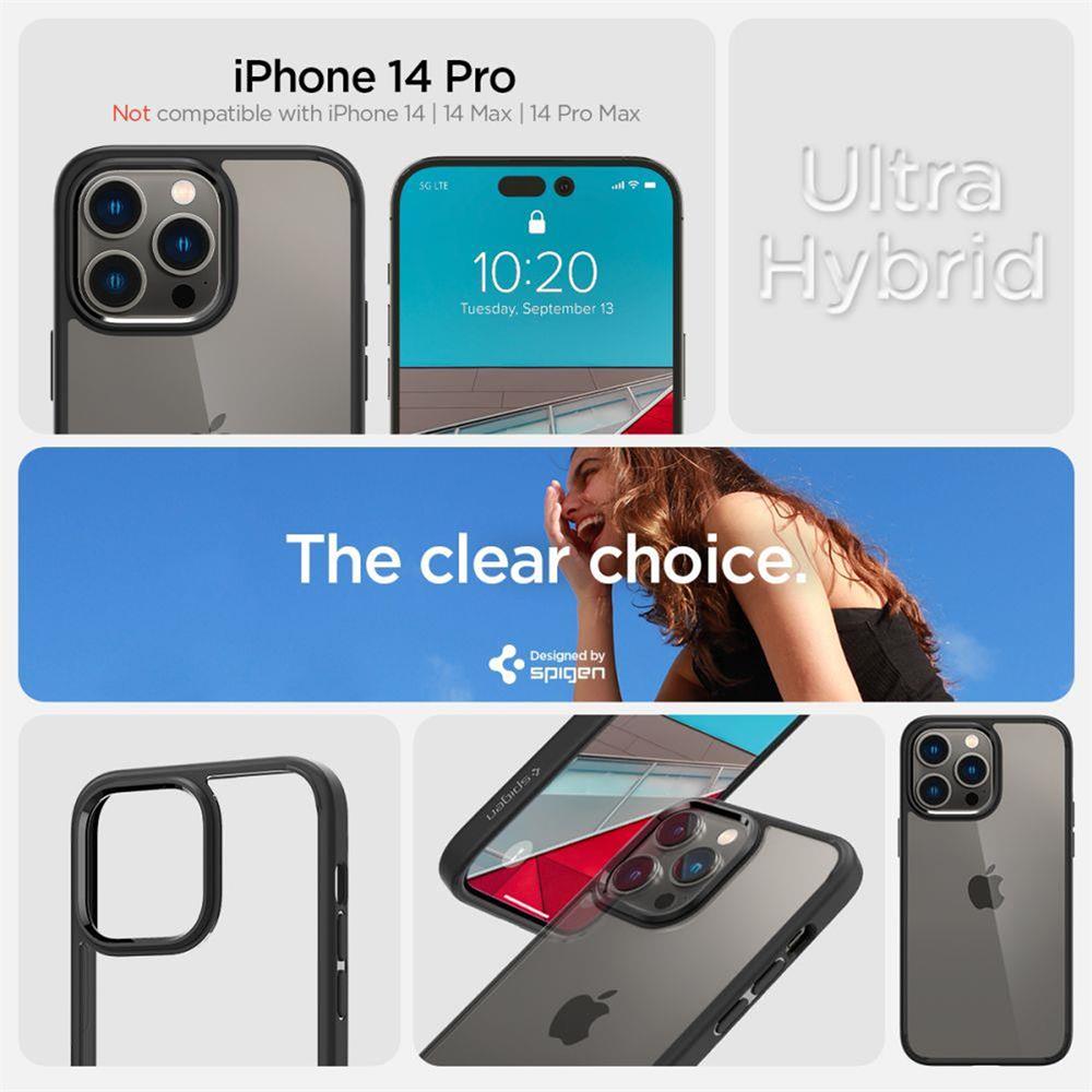 Spigen ULTRA HYBRID CASE für Apple iPhone 14 Pro Max in Schwarz