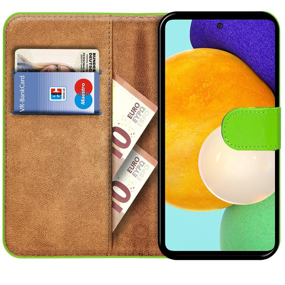 Basic Wallet für Samsung Galaxy A72 in Grün