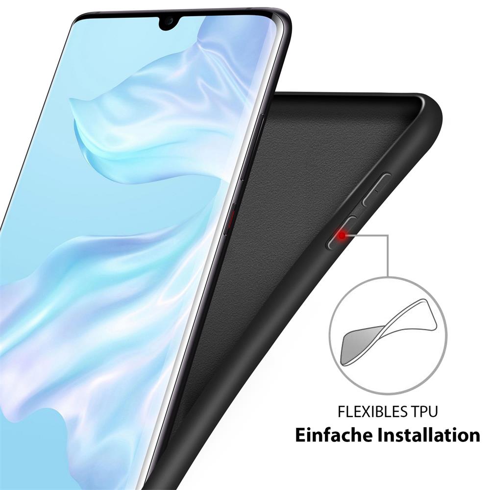 Colour TPU für Huawei P30 Pro in Schwarz