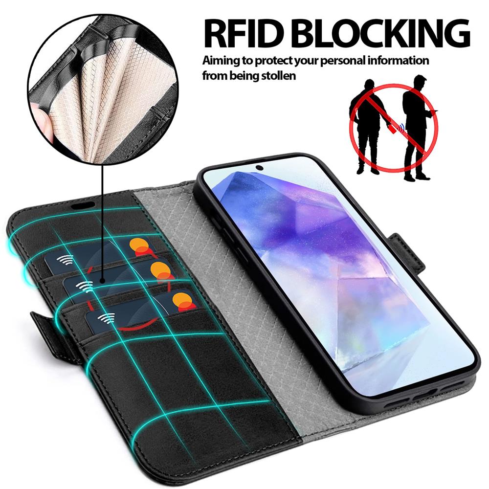 Nathy Wallet für Samsung Galaxy A55 5G in Schwarz