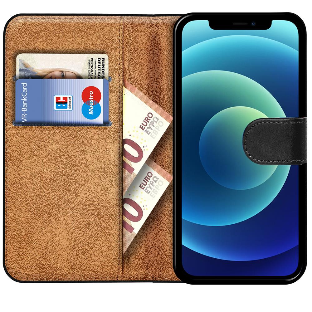 Basic Wallet für Apple iPhone 12 Mini in Schwarz