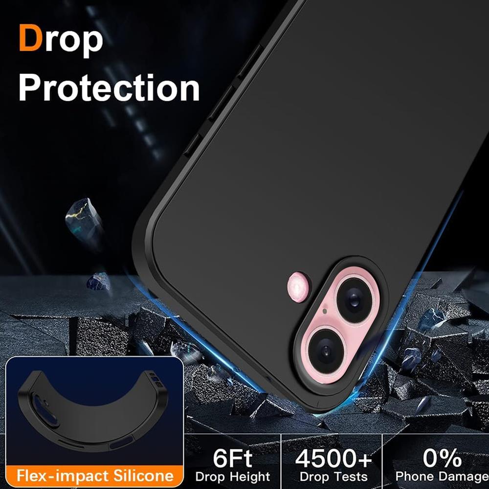 Classic TPU für Apple iPhone 16 Classic TPU für Apple iPhone 16 Plus in Schwarz