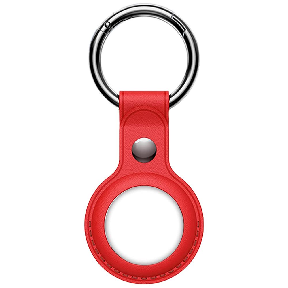 Tag Case Kunstleder für Apple Airtags in Rot
