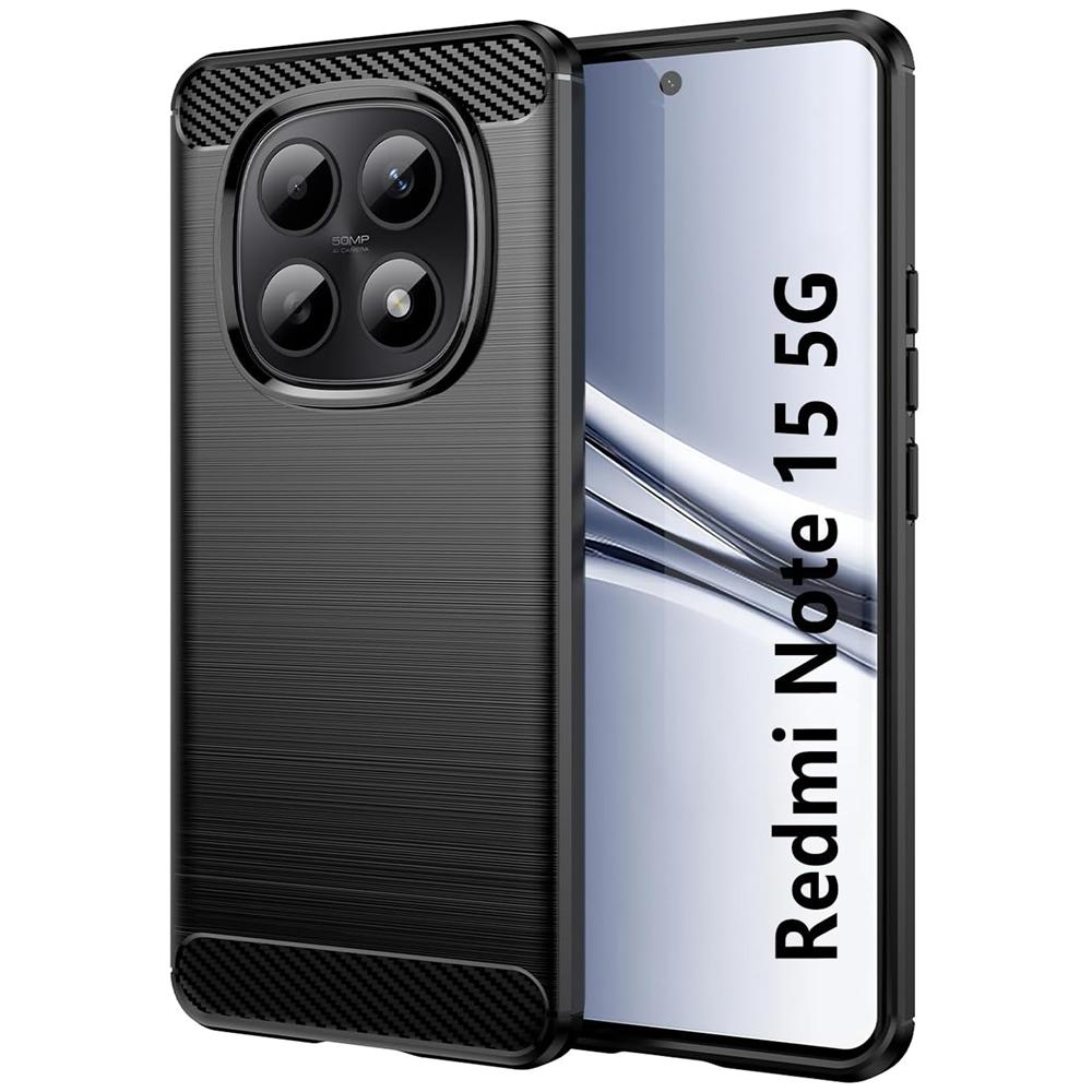 Carbon Brush TPU für Xiaomi Redmi Note 15 5G in Schwarz