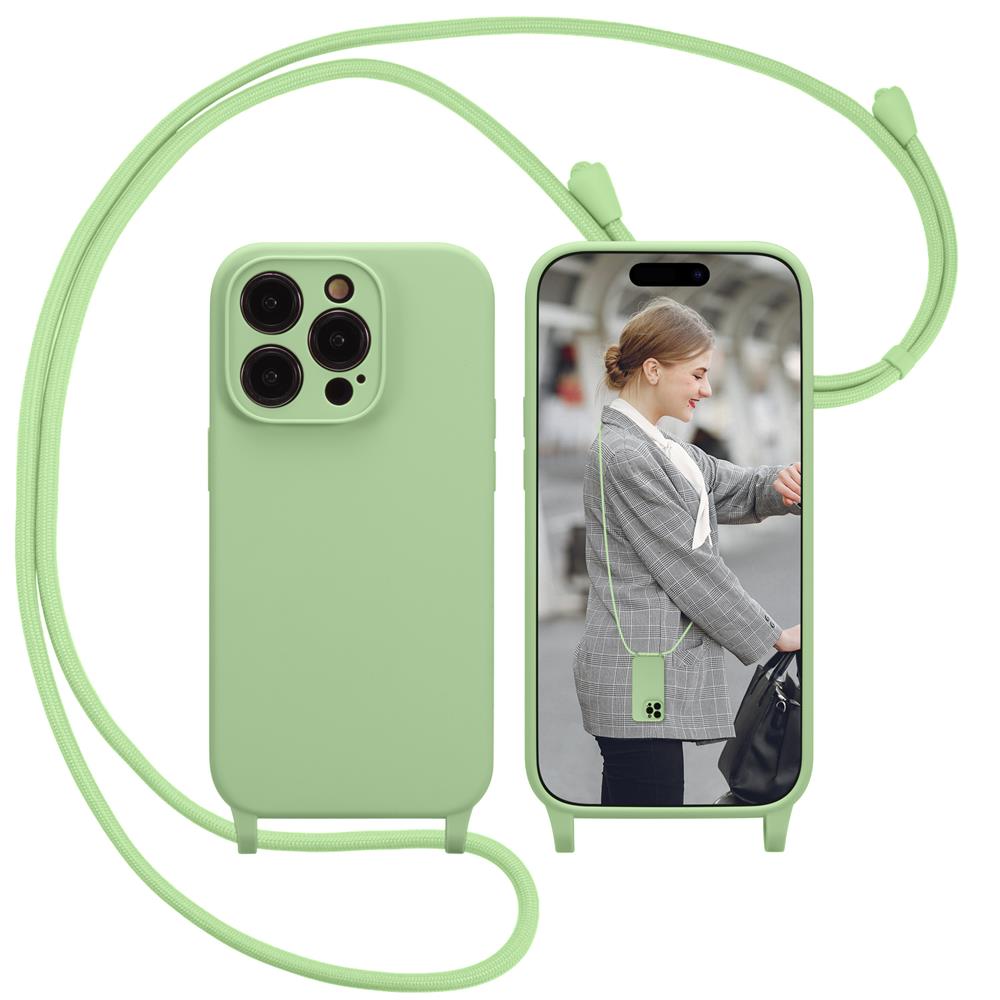 Connect Case Colour inkl. Kette für Apple iPhone 15 Pro Max in Grün