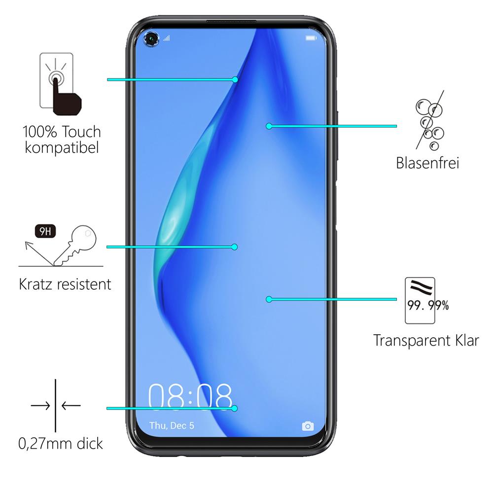 Glas 2in1 für Huawei P40 Lite
