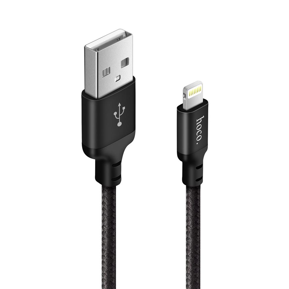 Hoco USB Kabel - X14 Lightning - 2M in Schwarz