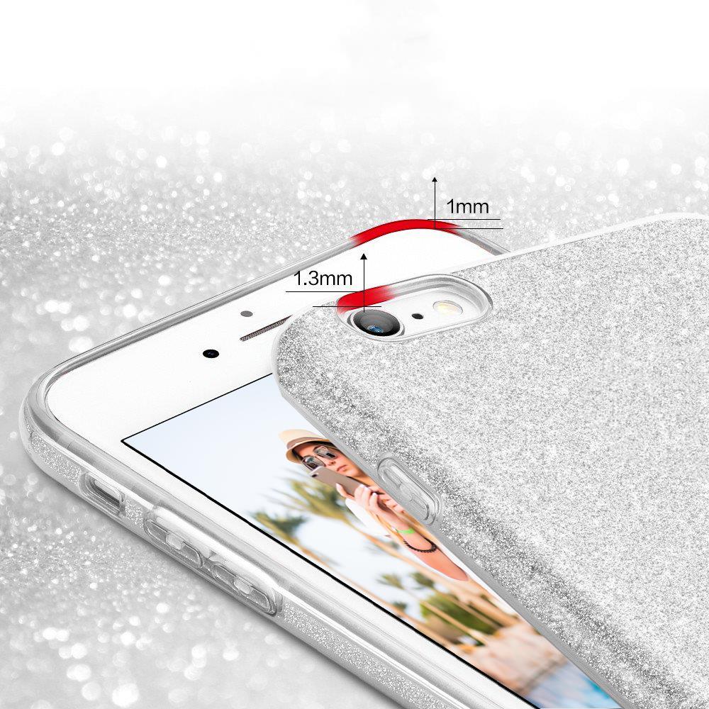 Shiny TPU für Apple iPhone 6 Plus / 6S Plus in Silber