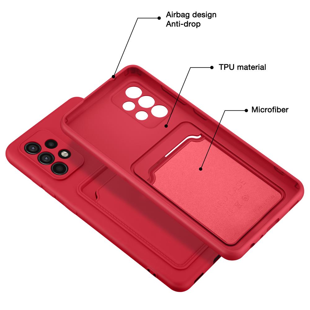 Card Case für Samsung Galaxy A72 in Rot