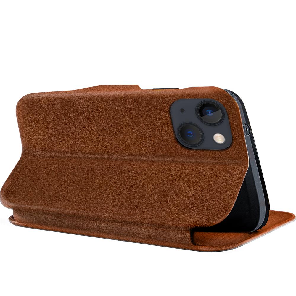 Shell Flip für Apple iPhone 15 Plus in Braun