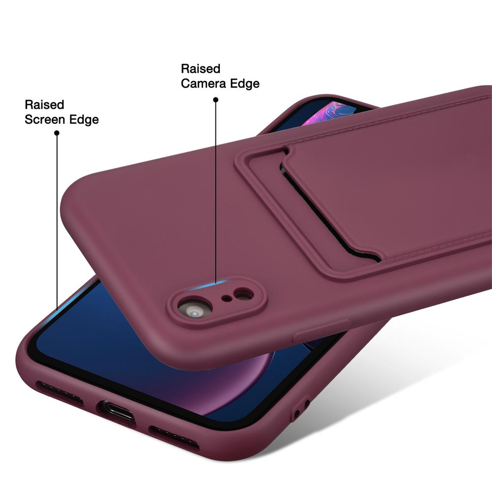 Card Case für Apple iPhone XR in Lila