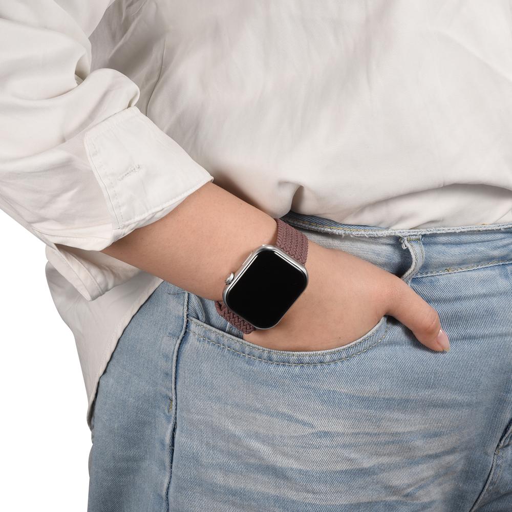 Loop Nylonarmband für Apple Watch 1-11/SE1-3/Ultra1-3 - 42/44/45/49mm in Staubviolett - Universal