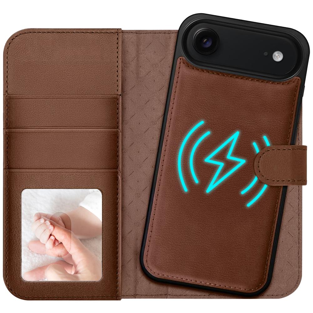 Magnetic Wallet für Apple iPhone Air in Braun
