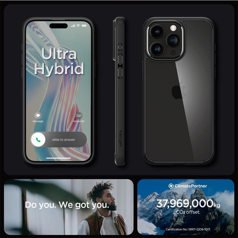 Spigen ULTRA HYBRID CASE für Apple iPhone 15 Pro Max in Schwarz
