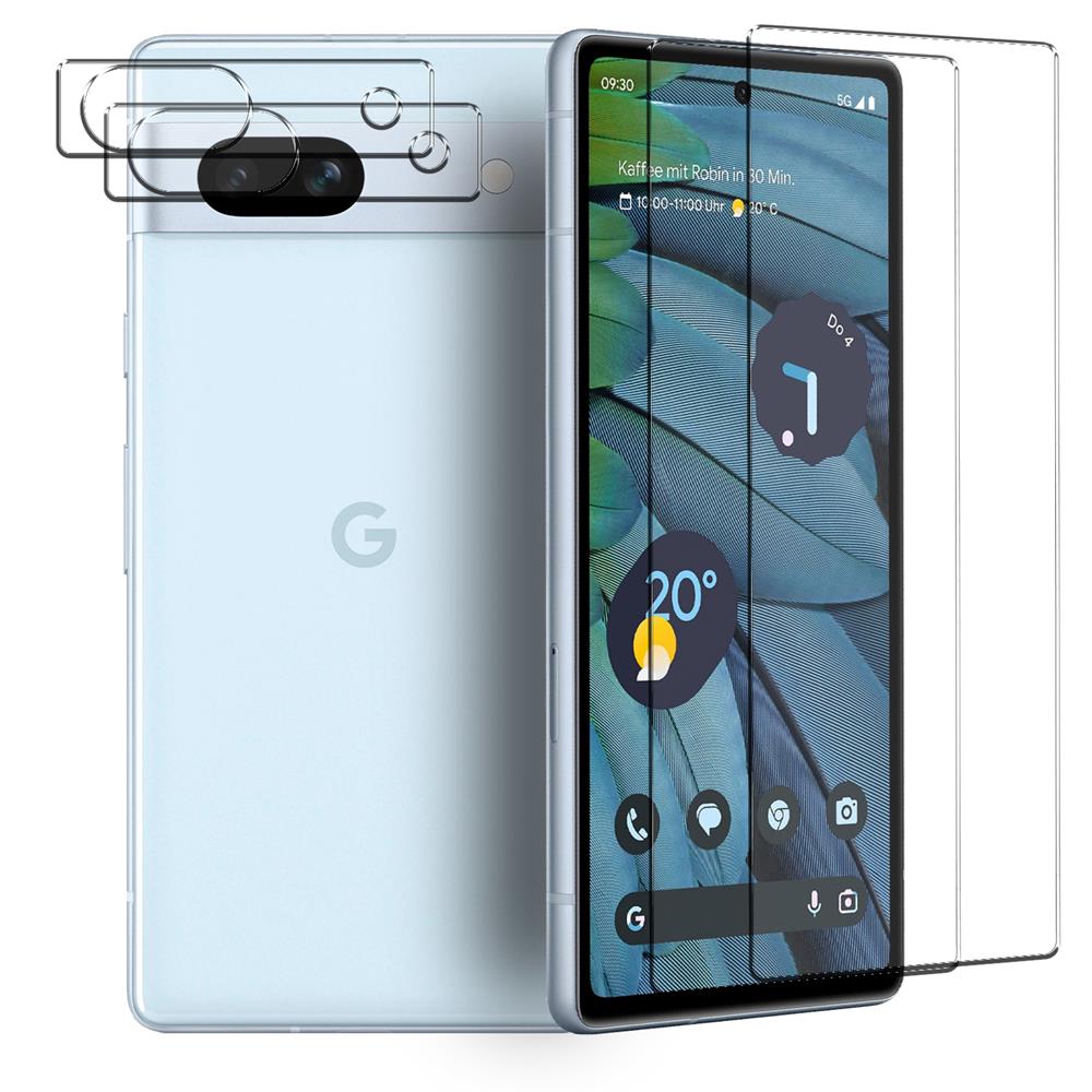 4in1 Glas Set für Google Pixel 7a