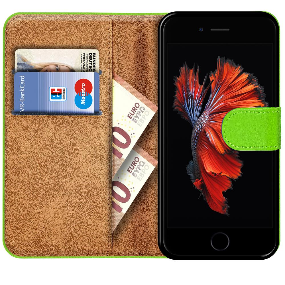 Basic Wallet für Apple iPhone 6 Plus / 6S Plus in Grün