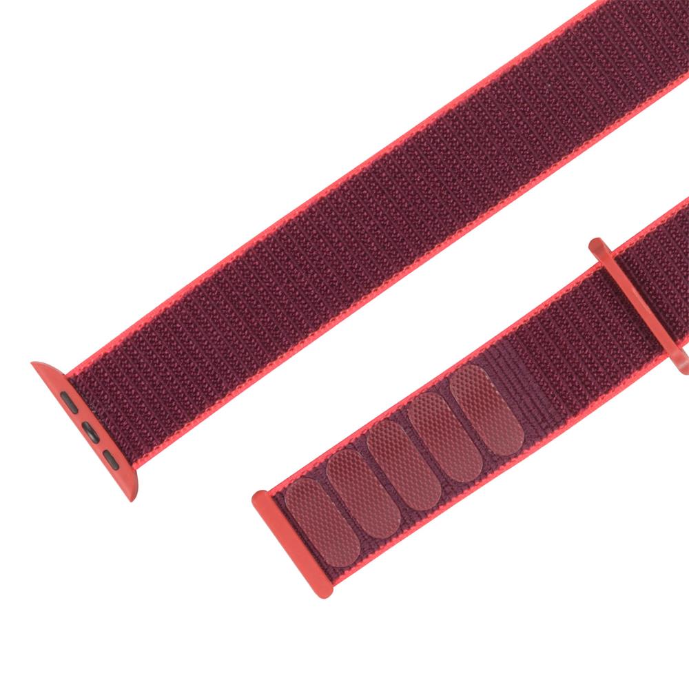 Fitnessarmband Nylon für Apple Watch 1-9 - 42/44/45 in Rot