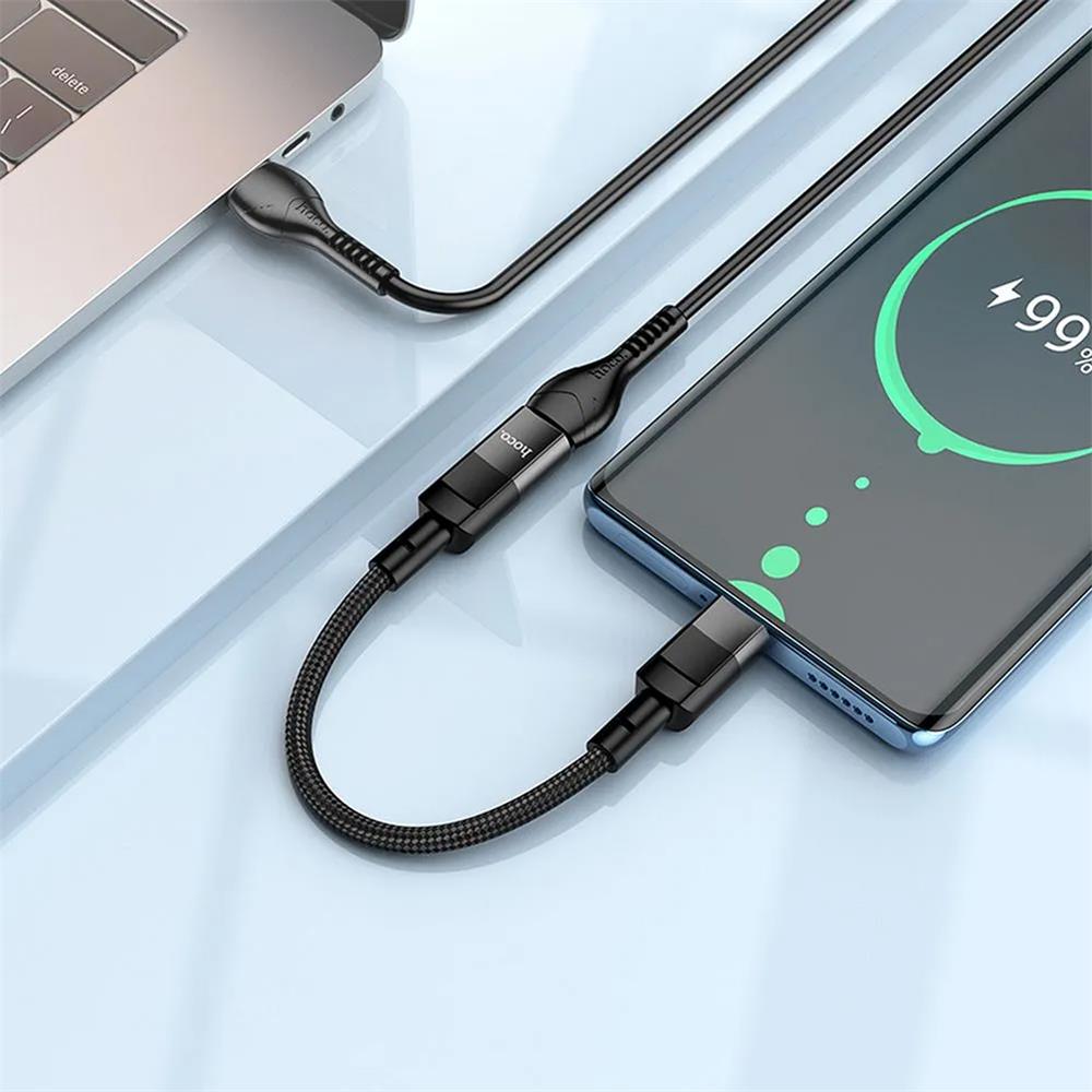 Hoco U107 USB-C auf Lightning in Schwarz