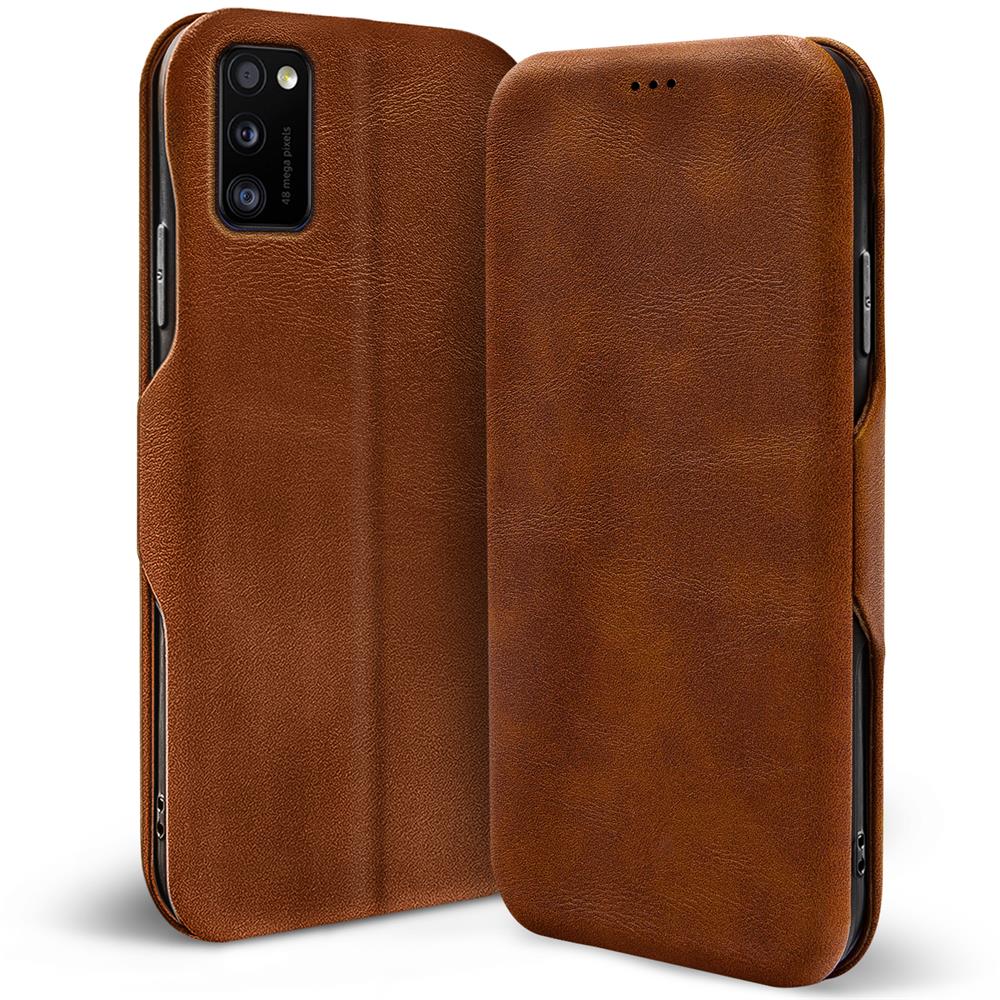 Shell Flip für Samsung Galaxy A41 in Braun