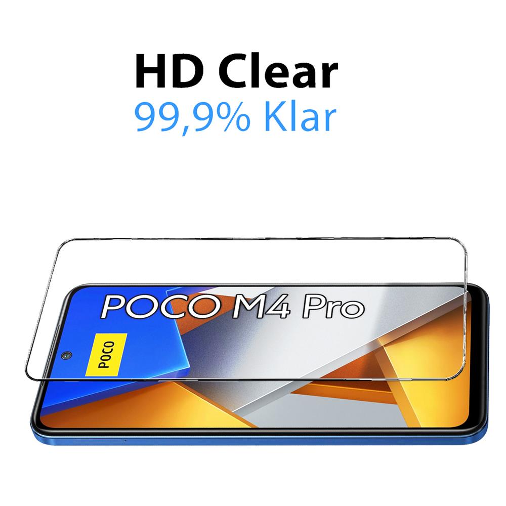 4in1 Glas Set für Xiaomi Poco M4 Pro