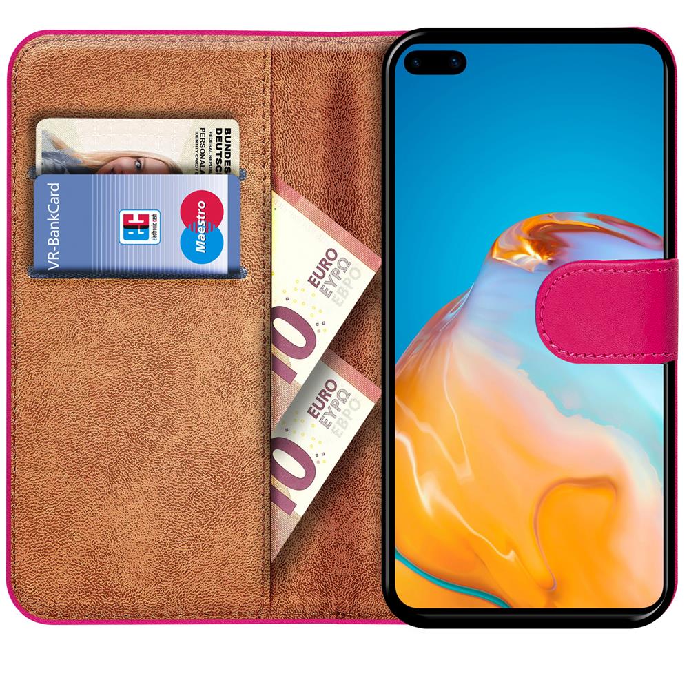 Basic Wallet für Huawei P40 Pro in Pink
