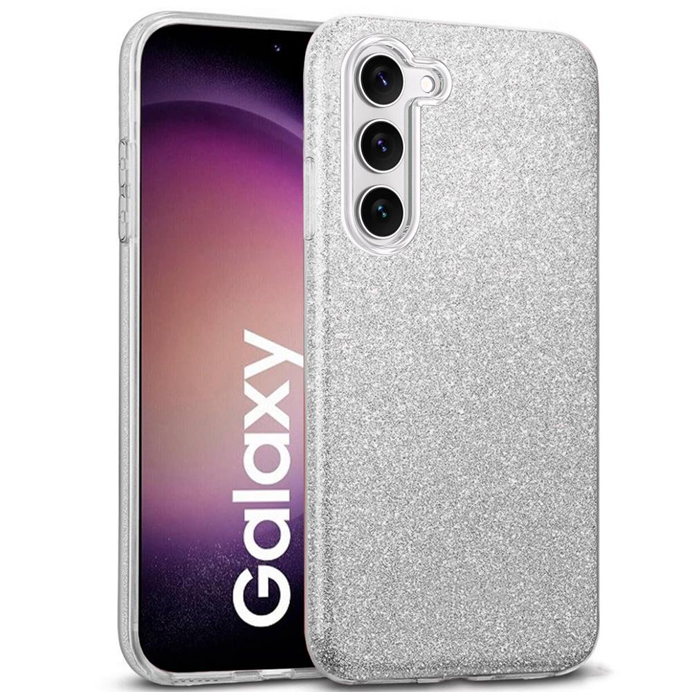 Shiny TPU für Samsung Galaxy S23 in Silber