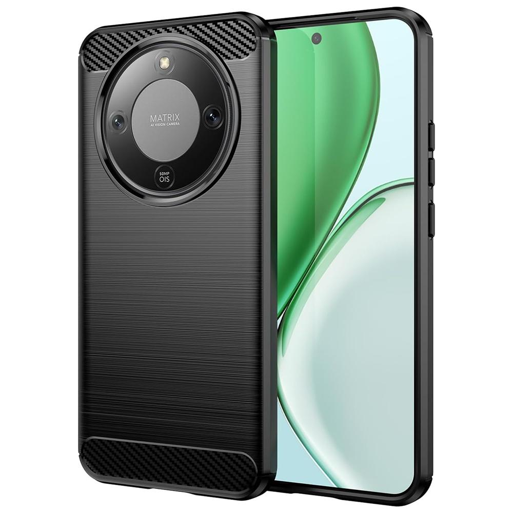 Carbon Brush TPU für Honor Magic 8 Lite in Schwarz