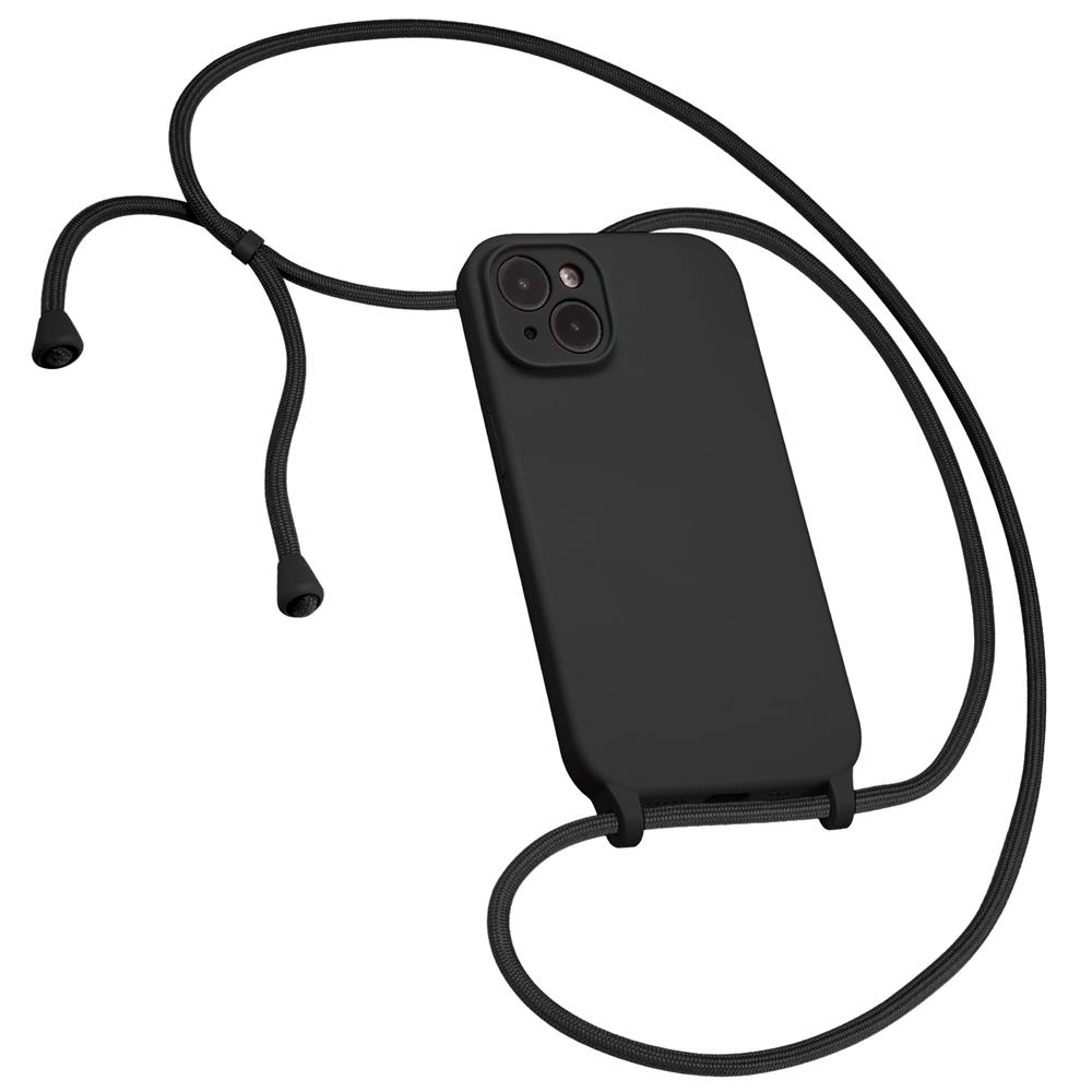 Connect Case Colour inkl. Kette für Apple iPhone 15 Plus in Schwarz