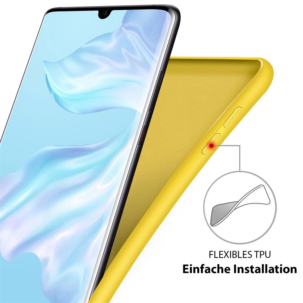 Colour TPU für Huawei Y7 2019 in Gelb