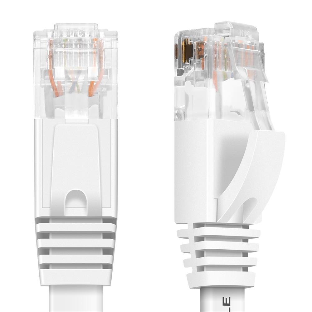 Patch FLAT Kabel Cat6 - PC-Flat-600A - 8M in Weiss